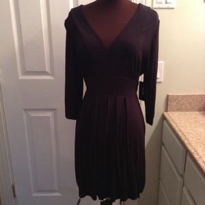 Black knit dress